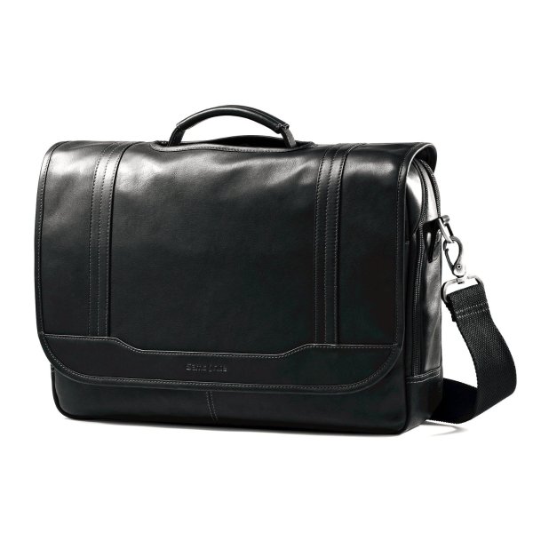 Samsonite Colombian Leather Flapover Briefcase
