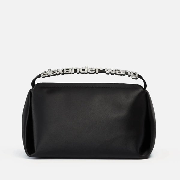 Women's Marquess Micro Bag with Crystal Charms - Black
