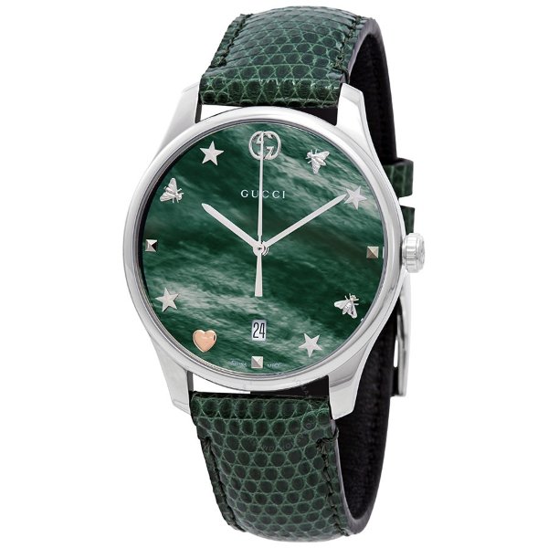 G-Timeless Green Mother of Pearl Dial Ladies Watch YA1264042
