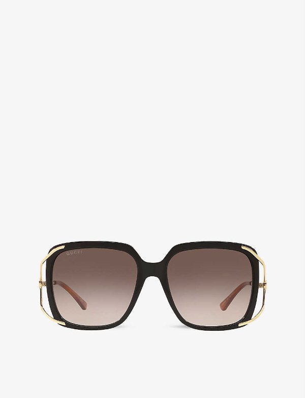GG0647S oval-frame acetate sunglasses