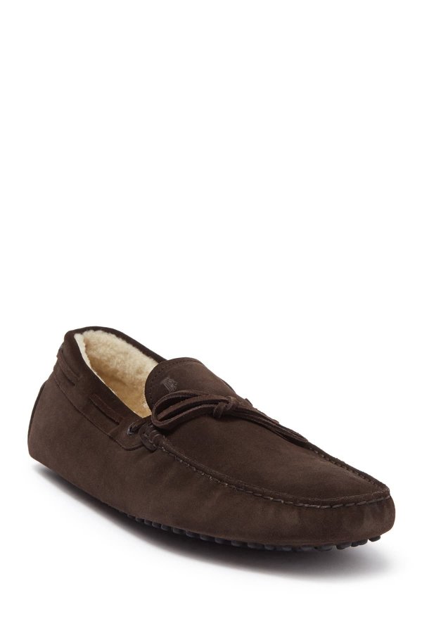 Genuine Shearling Lined Driving Loafer