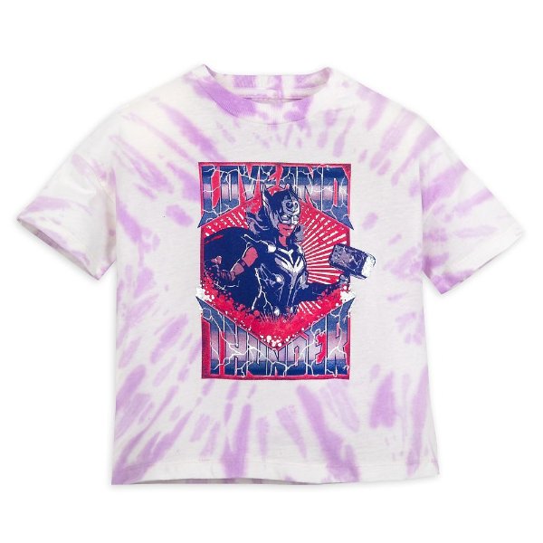 Mighty Thor Tie-Dye T-Shirt for Girls – Thor: Love and Thunder | shopDisney