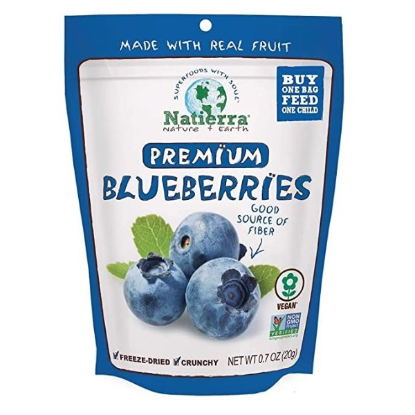 天然有机冻干蓝莓干 0.7oz 8包