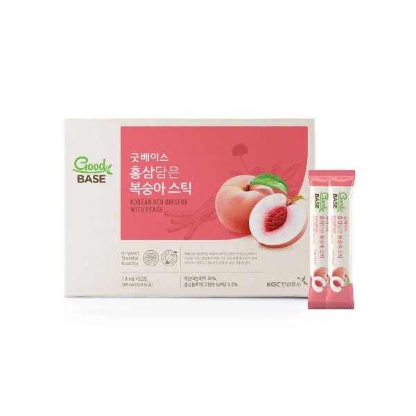 Peach Korean Red Ginseng Health Drink Stick - Good Base
