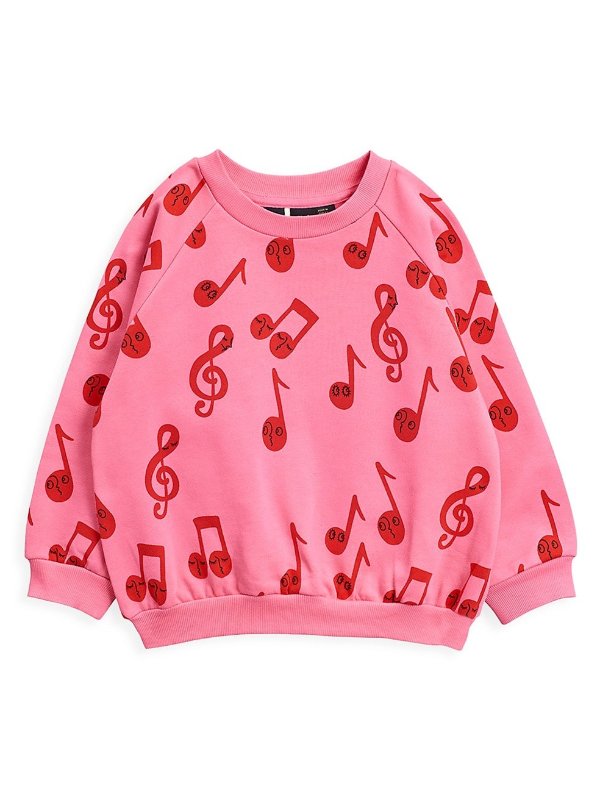 Little Girl's & Girl's Music Note Sweatshirt