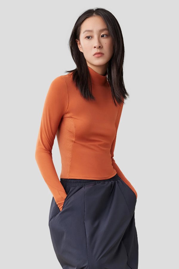 【New In】Women's Half Turtleneck Sports Long-Sleeve Shirt UPF50+