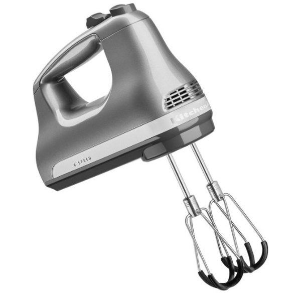 6 Speed Hand Mixer with Flex Edge Beaters - KHM6118 - Contour Silver