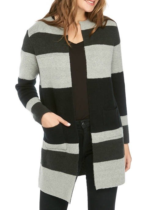 Women's Color Block Sweater Coatigan