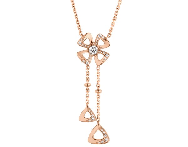 Fiorever Rose gold Necklace 357137 | Bvlgari