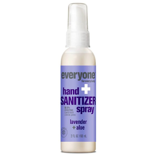 Everyone Hand Sanitizer Lavender + Aloe Spray Lavender Aloe