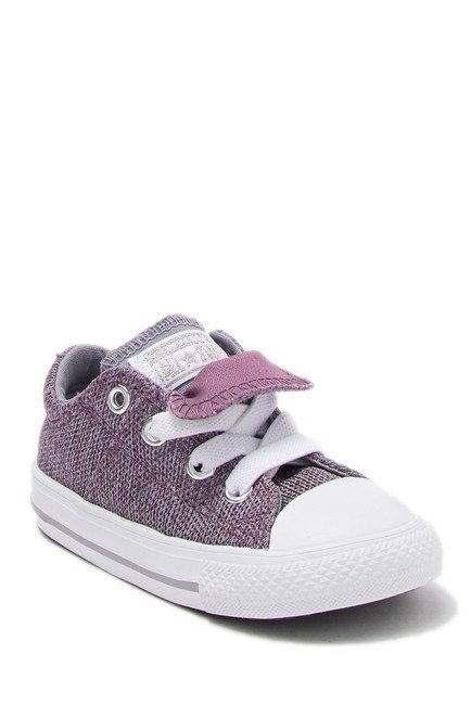Chuck Taylor(R) All Star(R) Maddie Ox Violet Dust Double Tongue Sneaker (Toddler)