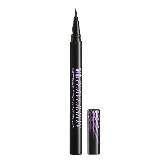 Perversion Waterproof Fine-Point Eye Pen - Black, Semi-Matte Liquid Eyeliner - Ultra-Fine Brush Tip