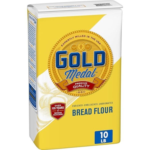 Gold Medal Premium Quality Unbleached Bread Flour, 10 pounds