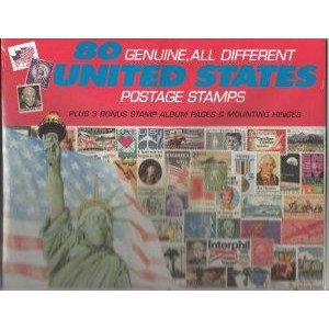 80 Genuine Postage Stamps Assortment - United States