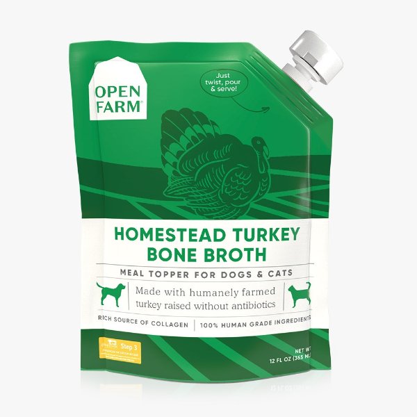 Open Farm Turkey Bone Broth for Dogs & Cats | Petflow