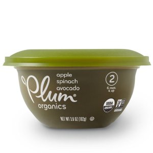 Plum Organics 2阶段苹果菠菜牛油果口味宝宝辅食 折后免费