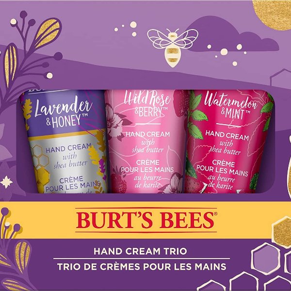 BURTS BEES Hand Cream Trio Gift Set Sale