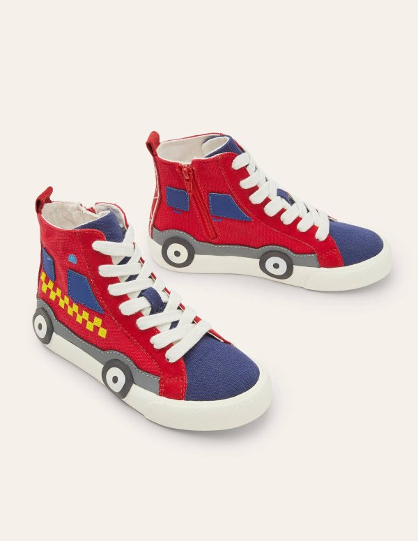 Novelty High Tops - Red Fire Engine | Boden US