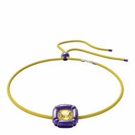 紫黄色方糖水晶手链