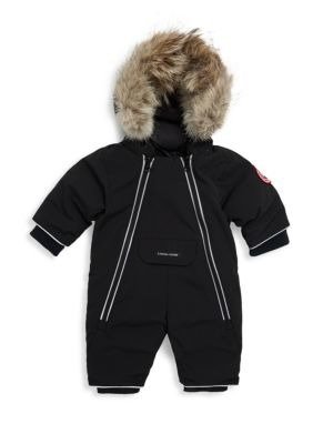 Baby's Down-Filled and Fur-Trimmed Snowsuit