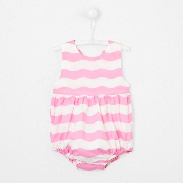 Baby girl wave print bloomers