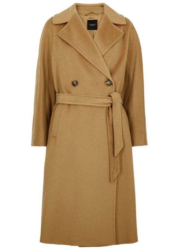 Resina double-breasted wool coat