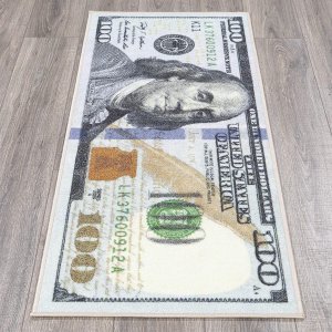 Ottomanson 100美元图案地毯, 22" x 53'