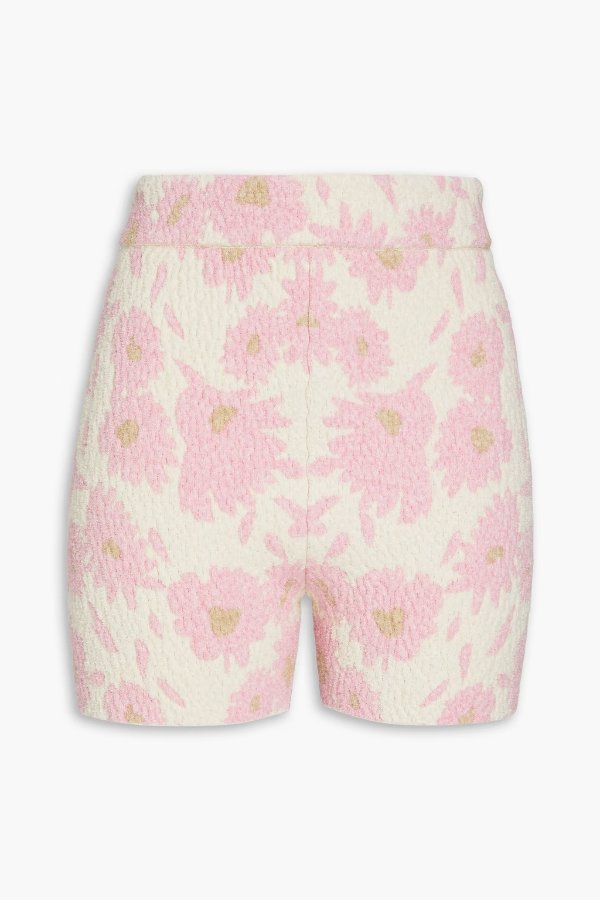 Le Bagnu jacquard-knit cotton-blend shorts