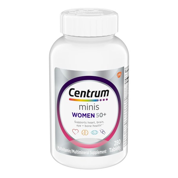 Minis Silver Women's Multivitamin for Women 50 Plus, Multimineral Supplement 280 Ct