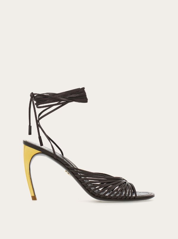 Ferragamo Salvatore Ferragamo Curved heel sandal, Sandals & Espadrilles, Women's