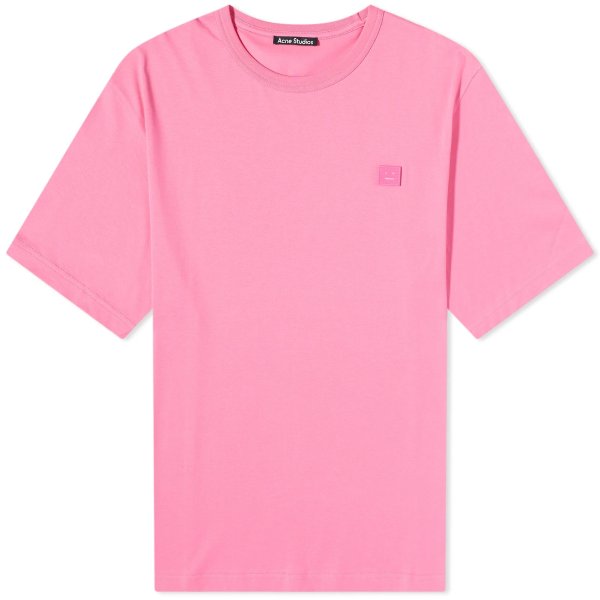 Acne Studios Exford Face T-ShirtBright Pink
