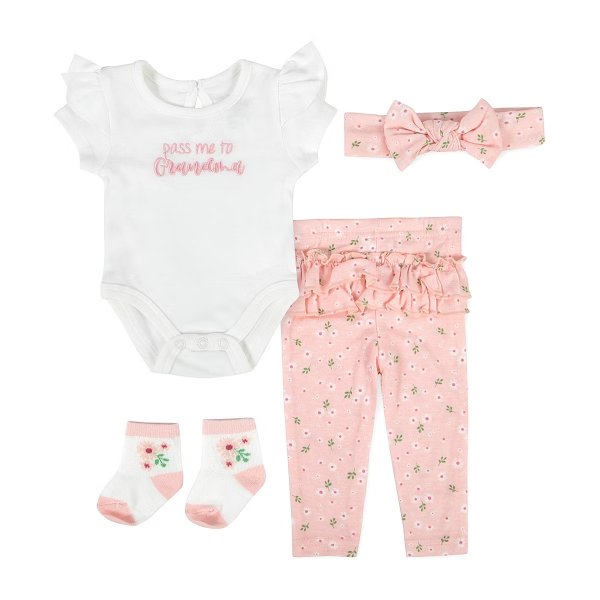 Baby Girls 4-pc. Baby Clothing Set