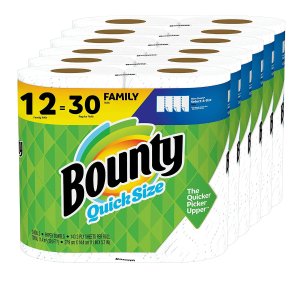 补货：Bounty 厨房纸巾12卷 相当于普通30卷
