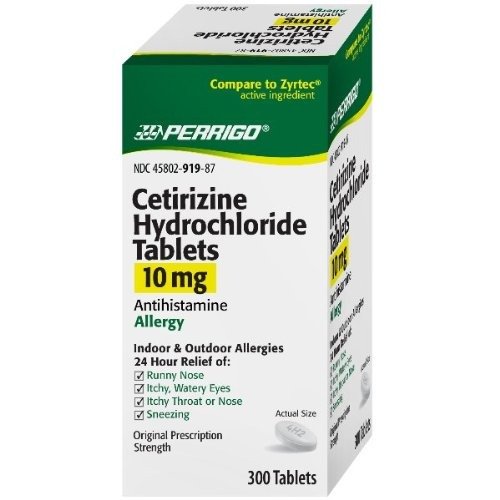 Cetirizine Hydrochloride Tablets 10mg, 300-Count
