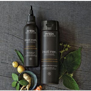 with Orders over $30 @ Aveda