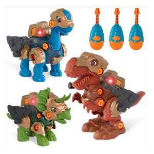 Best Choice Products 恐龙拼搭玩具 86个零件 带灯光和声效