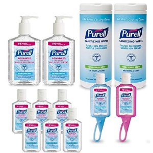 PURELL 9652-K1 Advanced Hand Sanitizer and Sanitizing Wipe Kit