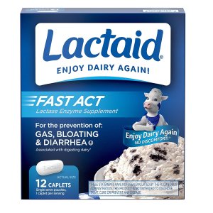 白菜价：Lactaid 乳糖酶酵素 12粒