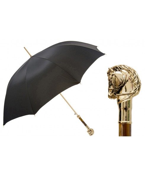 Pasotti - Luxury Golden Horse Handle Umbrella