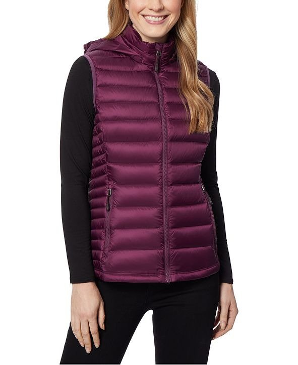 Packable Hooded Down Puffer Vest, Created for Macy's
