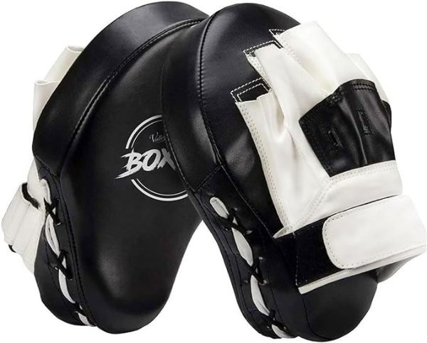 Boxing Curved Focus Punching Mitts- Leatherette Training Hand Pads