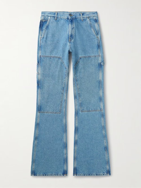 Flared Panelled Jeans