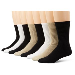 Dockers Men's Eight Pack of Cushioned Socks