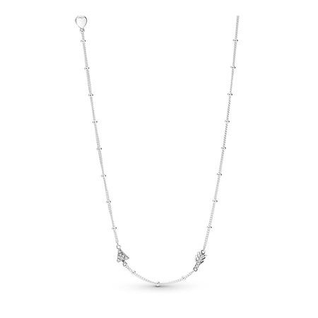 Sparkling Arrow Sterling Silver Necklace