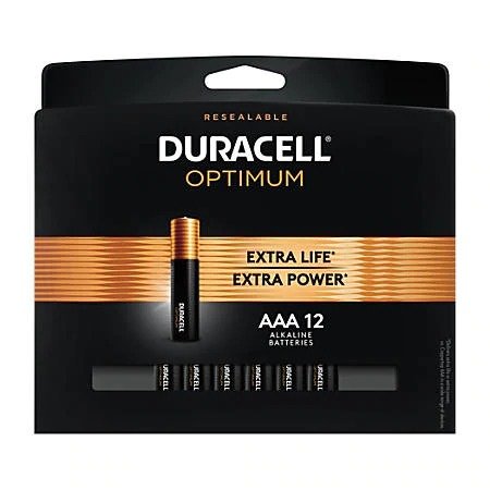 Optimum AAA Batteries, Pack of 12 Item # 3074345