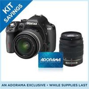 Pentax K-50 Body, Kits and Bundles Sale + Free $50 Adorama Gift Card + 4% Rewards