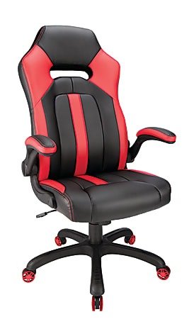 Realspace Gaming High Back Chair RedBlack - Office Depot