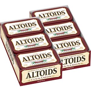 Altoids 肉桂薄荷清口颗粒, 1.76 盎司每盒 (12盒装)