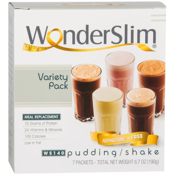 Aspartame Free Meal Replacement Protein Shake & Pudding, Variety Pack (7ct)