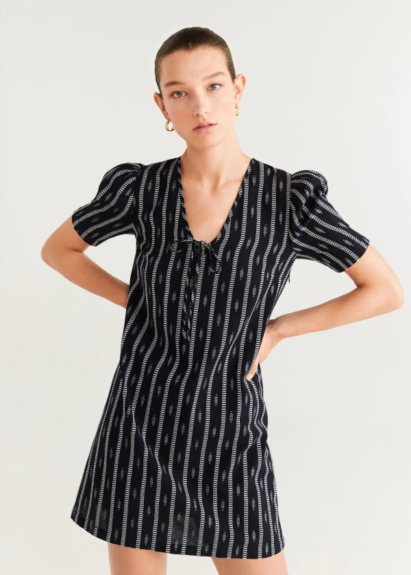 Cord printed dress - Women | Mango USA